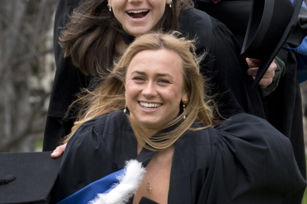 Three’s company for family graduation